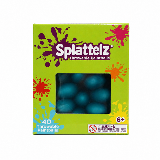Splattelz Throwable Paintballs - Teal - Pack of 40